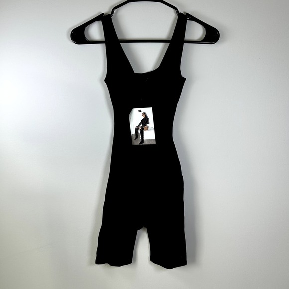 Naked Wardrobe Knotted Chest Cutout Romper - Black - Small - New w/ Tags! - Picture 2 of 6